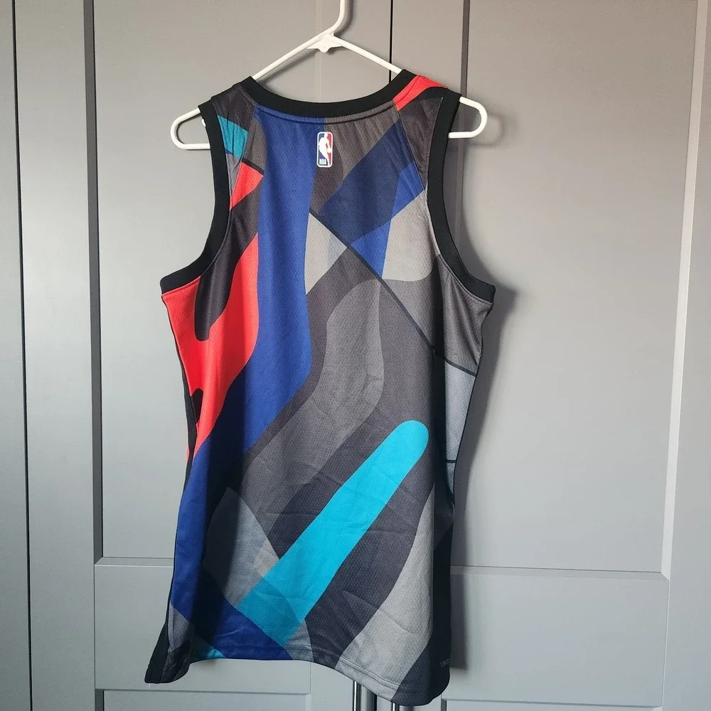 New Nike Brooklyn Nets City Edition KAWS NBA Jersey Basketball M Medium 44 $120